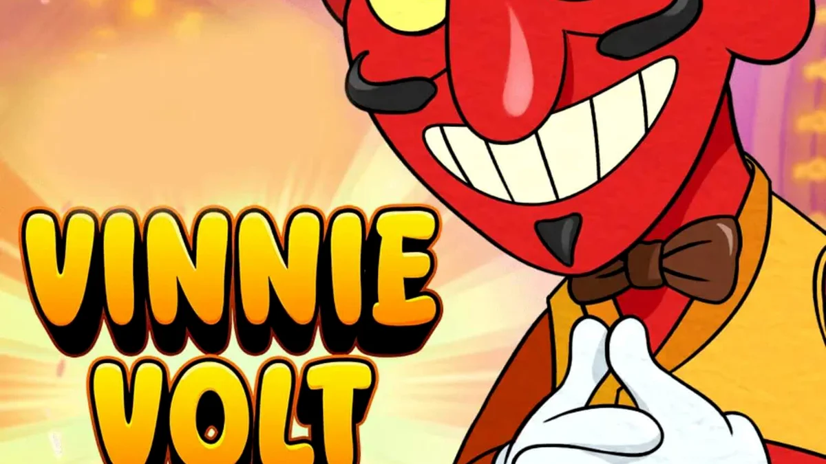 Vinnie Volt: Devil Wilds slot machine com tema de desenho animado vintage